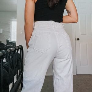 Princess Polly White Mom Jeans